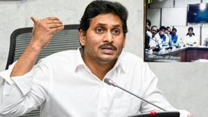 YS Jagan Mohan Reddy ‘s government in Andhra Pradesh has been at loggerheads with state election commissioner Nimmagadda Ramesh Kumar.(PTI) YS Jagan Mohan Reddy ‘s government in Andhra Pradesh has been at loggerheads with state election commissioner Nimmagadda Ramesh Kumar.(PTI)