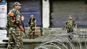 An encounter is underway in Jammu and Kashmir’s Jammu district.(Reuters File Photo) An encounter is underway in Jammu and Kashmir’s Jammu district.(Reuters File Photo)
