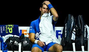 Novak Djokovic reacts after losing to Daniil Medvedev.(Getty Images) Novak Djokovic reacts after losing to Daniil Medvedev.(Getty Images)