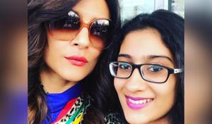 Sushmita Sen with her elder daughter Renee. Sushmita Sen with her elder daughter Renee.