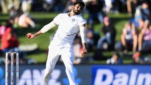 Jasprit Bumrah in his bowling stride.(Getty Images) Jasprit Bumrah in his bowling stride.(Getty Images)