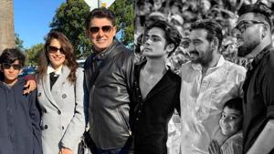 Madhuri Dixit and Kajol have shared Instagram posts on International Men’s Day. Madhuri Dixit and Kajol have shared Instagram posts on International Men’s Day.