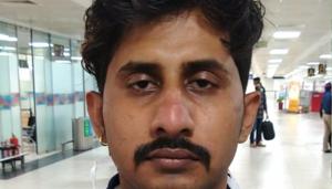 Juber, the man who murdered Neeraj Gupta.(Source: Delhi Police) Juber, the man who murdered Neeraj Gupta.(Source: Delhi Police)