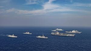 Braithwaite’s remarks come against the backdrop of the navies of India, Australia, Japan and the US kicking off second phase of the Malabar exercise in the Arabian Sea.(PTI Photo. Representative image) Braithwaite’s remarks come against the backdrop of the navies of India, Australia, Japan and the US kicking off second phase of the Malabar exercise in the Arabian Sea.(PTI Photo. Representative image)
