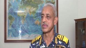 Indian Navy Deputy Chief Vice Adrimal MS Pawar on Friday assured that the Navy is very well prepared to defeat every threat of terrorism at sea or from sea.(ANI Photo) Indian Navy Deputy Chief Vice Adrimal MS Pawar on Friday assured that the Navy is very well prepared to defeat every threat of terrorism at sea or from sea.(ANI Photo)