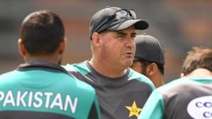 Former Pakistan coach Mickey Arthur speaks to his team during a nets session at Headingley on May 31, 2018 in Leeds, England.(Getty Images) Former Pakistan coach Mickey Arthur speaks to his team during a nets session at Headingley on May 31, 2018 in Leeds, England.(Getty Images)
