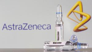 A test tube labelled with the vaccine is seen in front of AstraZeneca logo in this illustration.(Reuters File Photo) A test tube labelled with the vaccine is seen in front of AstraZeneca logo in this illustration.(Reuters File Photo)