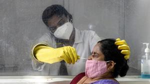 On Friday, 248 Covid-19 cases were reported in Raipur, taking its total count to 44,131. The city has so far reported 637 Covid-19 related deaths.(AFP) On Friday, 248 Covid-19 cases were reported in Raipur, taking its total count to 44,131. The city has so far reported 637 Covid-19 related deaths.(AFP)