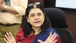 BJP MP Maneka Gandhi seen addressing media persons in New Delhi in this file picture from 2016.(Sonu Mehta/ Hindustan Times File Photo) BJP MP Maneka Gandhi seen addressing media persons in New Delhi in this file picture from 2016.(Sonu Mehta/ Hindustan Times File Photo)