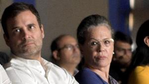 Congress president Sonia Gandhi and Rahul Gandhi.(File photo) Congress president Sonia Gandhi and Rahul Gandhi.(File photo)
