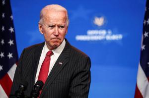 US President-elect Joe Biden speaks to reporters following an online meeting with members of the National Governors Association (NGA) executive committee in Wilmington, Delaware, US on November 19, 2020.(Reuters File Photo) US President-elect Joe Biden speaks to reporters following an online meeting with members of the National Governors Association (NGA) executive committee in Wilmington, Delaware, US on November 19, 2020.(Reuters File Photo)