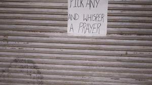 Clothing items kept on a pavement in Kohima, Nagaland, with the message “Pick any and whisper a prayer”.(Chenio N Odyuo) Clothing items kept on a pavement in Kohima, Nagaland, with the message “Pick any and whisper a prayer”.(Chenio N Odyuo)