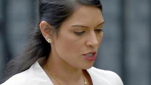 A file photo of UK home secretary Priti Patel.(REUTERS) A file photo of UK home secretary Priti Patel.(REUTERS)