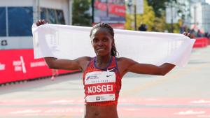 Kenya's Brigid Kosgei(REUTERS) Kenya's Brigid Kosgei(REUTERS)