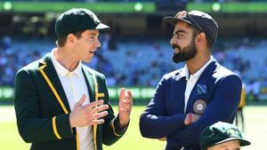 Australia’s Test captain Tim Paine with Indian captain Virat Kohli(Twitter) Australia’s Test captain Tim Paine with Indian captain Virat Kohli(Twitter)