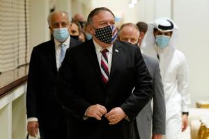 US secy of state meets Taliban negotiators(AFP) US secy of state meets Taliban negotiators(AFP)