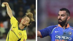 File image of Adam Zampa and Virat Kohli.(File) File image of Adam Zampa and Virat Kohli.(File)