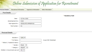 ISRO SAC apprentice recruitment 2020.(Screengrab) ISRO SAC apprentice recruitment 2020.(Screengrab)