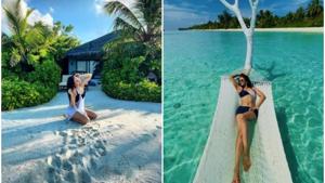 Rakul Preet Singh and Sonakshi Sinha are in the Maldives. Rakul Preet Singh and Sonakshi Sinha are in the Maldives.
