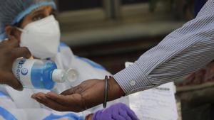 Sanitiser came to be widely used across the country following the outbreak of Covid-19 pandemic.(HTPHOTO) Sanitiser came to be widely used across the country following the outbreak of Covid-19 pandemic.(HTPHOTO)