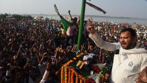 Tejashwi Yadav on Sunday said that his party will continue to raise the issues of corruption and make them public.(HT Photo) Tejashwi Yadav on Sunday said that his party will continue to raise the issues of corruption and make them public.(HT Photo)