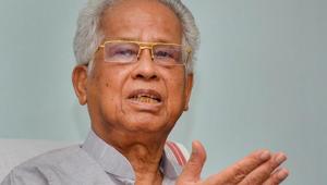 Gogoi, a three-time chief minister of Assam, was undergoing medical treatment for post-Covid-19 complications when he breathed his last at the Gauhati Medical College and Hospital.(PTI photo) Gogoi, a three-time chief minister of Assam, was undergoing medical treatment for post-Covid-19 complications when he breathed his last at the Gauhati Medical College and Hospital.(PTI photo)