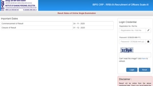 IBPS RRB results 2020.(Screengrab) IBPS RRB results 2020.(Screengrab)