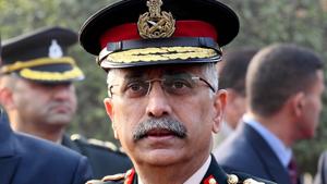 Chief of Army Staff General Manoj Mukund Naravane will be leaving for Delhi on Wednesday.(ANI Photo) Chief of Army Staff General Manoj Mukund Naravane will be leaving for Delhi on Wednesday.(ANI Photo)