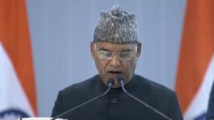 President Kovind addressed the 80th All India Presiding Officers’ Conference in Gujarat’s Kevadia on Wednesday.(@rashtrapatibhvn/Twitter Photo) President Kovind addressed the 80th All India Presiding Officers’ Conference in Gujarat’s Kevadia on Wednesday.(@rashtrapatibhvn/Twitter Photo)