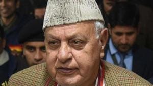 Former chief minister and Lok Sabha member Farooq Abdullah.(HT photo) Former chief minister and Lok Sabha member Farooq Abdullah.(HT photo)