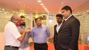 Mr Niranjan Jayakumar, CEO of Manipal Education (MENA) at the Headquarters of CCERC.(Campus Continents) Mr Niranjan Jayakumar, CEO of Manipal Education (MENA) at the Headquarters of CCERC.(Campus Continents)