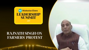 <p>On the day that protesting farmers attempted to march to Delhi to seek revocation of three agriculture-related legislations, Union minister Rajnath Singh invited them for talks. Speaking at the Hindustan Times Leadership Summit 2020, the minister said that as a son of a farmer, he could guarantee farmers that the government's farm laws would benefit them. He added that there was no possibility of the minimum support price regime being scrapped. Watch the full video for more.</p> <p>On the day that protesting farmers attempted to march to Delhi to seek revocation of three agriculture-related legislations, Union minister Rajnath Singh invited them for talks. Speaking at the Hindustan Times Leadership Summit 2020, the minister said that as a son of a farmer, he could guarantee farmers that the government's farm laws would benefit them. He added that there was no possibility of the minimum support price regime being scrapped. Watch the full video for more.</p>