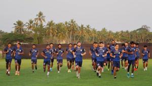 ATK Mohun Bagan FC players at their training session(Twitter) ATK Mohun Bagan FC players at their training session(Twitter)
