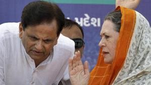 Congress president Sonia Gandhi with Ahmed Patel.(PTI File) Congress president Sonia Gandhi with Ahmed Patel.(PTI File)