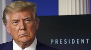 FILE - In this Friday, Nov. 20, 2020, file photo, President Donald Trump listens during an event in the briefing room of the White House in Washingto (AP Photo/Susan Walsh, File) FILE - In this Friday, Nov. 20, 2020, file photo, President Donald Trump listens during an event in the briefing room of the White House in Washingto (AP Photo/Susan Walsh, File)