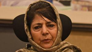 In Srinagar, PDP president Mehbooba Mufti termed the arrest blackmail and said Waheed ur Rehman Parra had been falsely implicated in the case against Singh, who was arrested in January 11(Waseem Andrabi/ Hindustan Times) In Srinagar, PDP president Mehbooba Mufti termed the arrest blackmail and said Waheed ur Rehman Parra had been falsely implicated in the case against Singh, who was arrested in January 11(Waseem Andrabi/ Hindustan Times)