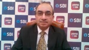Dinesh Kumar Khara, Chairman, State Bank of India, in conversation with Shereen Bhan, Managing Editor, CNBC TV-18, during the 18th edition of the Hindustan Times Leadership Summit (HTLS) in New Delhi.(HT PHOTO.) Dinesh Kumar Khara, Chairman, State Bank of India, in conversation with Shereen Bhan, Managing Editor, CNBC TV-18, during the 18th edition of the Hindustan Times Leadership Summit (HTLS) in New Delhi.(HT PHOTO.)
