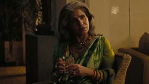 Dimple Kapadia in a still from Tenet. Dimple Kapadia in a still from Tenet.