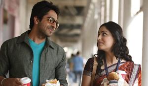 Yami Gautam and Ayushmann Khurrana in Vicky Donor. Yami Gautam and Ayushmann Khurrana in Vicky Donor.
