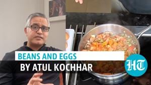<p>This is a dish anyone can cook for under Rs 100. Chef Atul Kochhar has been cooking it for his family during the pandemic. Simply called Beans and Eggs, it can be garnished with whatever veggies you have in the fridge. The dish needs no accompaniments. Here, the London-based chef goes through the process step-by-step.</p>