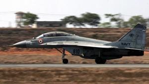 An MiG-29 K fighter plane.(File photo) An MiG-29 K fighter plane.(File photo)