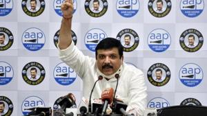Senior AAP leader and Rajya Sabha member Sanjay Singh is party’s UP in-charge.(Sanjeev Verma) Senior AAP leader and Rajya Sabha member Sanjay Singh is party’s UP in-charge.(Sanjeev Verma)