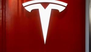 The Tesla logo is seen at the entrance to Tesla Motors' showroom in Manhattan's Meatpacking District in New York City(Reuters File Photo) The Tesla logo is seen at the entrance to Tesla Motors' showroom in Manhattan's Meatpacking District in New York City(Reuters File Photo)
