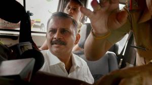 Lt Col Shrikant Prasad Purohit has opposed his prosecution in the Malegaon blast case against him citing lack of sanction to prosecute.(PTI Photo) Lt Col Shrikant Prasad Purohit has opposed his prosecution in the Malegaon blast case against him citing lack of sanction to prosecute.(PTI Photo)