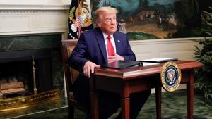 US President Donald Trump arrives to a Thanksgiving video teleconference with members of the military forces at the White House in Washington.(Reuters File Photo) US President Donald Trump arrives to a Thanksgiving video teleconference with members of the military forces at the White House in Washington.(Reuters File Photo)