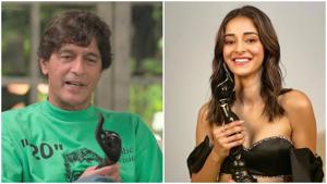 Chunky Panday is proud of daughter Ananya for bringing the Filmfare Award home. Chunky Panday is proud of daughter Ananya for bringing the Filmfare Award home.