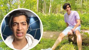 Yajat Dhingra is a student, model and content creator; (Inset) A screenshot of the emotionally-charged video he put out recently Yajat Dhingra is a student, model and content creator; (Inset) A screenshot of the emotionally-charged video he put out recently