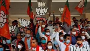 The BJP refers to its recent electoral victory in the Bihar assembly elections and the Madhya Pradesh bypolls as evidence of support for its policies.(REUTERS) The BJP refers to its recent electoral victory in the Bihar assembly elections and the Madhya Pradesh bypolls as evidence of support for its policies.(REUTERS)
