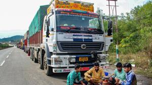 The highway blockade started on November 15 and has continued since then except a brief suspension on November 25.(PTI Photo/.Representative/File) The highway blockade started on November 15 and has continued since then except a brief suspension on November 25.(PTI Photo/.Representative/File)