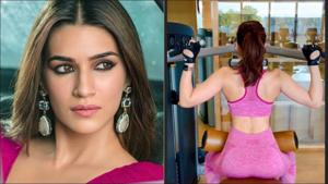 Kriti Sanon flaunts her ‘back and biceps’ during lat pulldown in gym(Instagram/kritisanon) Kriti Sanon flaunts her ‘back and biceps’ during lat pulldown in gym(Instagram/kritisanon)